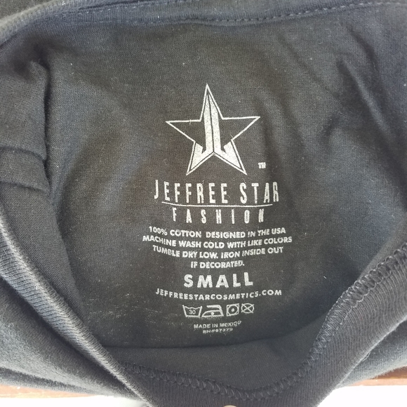 Jeffree Star Cosmetic Candy Hearts Valentines Exclusive Black T-Shirt, Size Sml - Picture 8 of 9